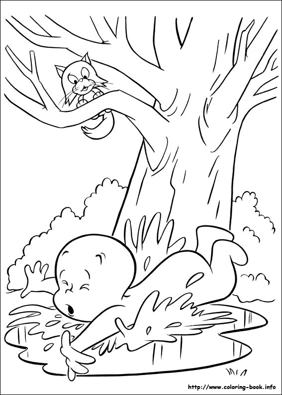 Casper coloring picture