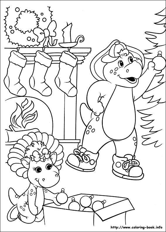 Christmas Friends coloring picture