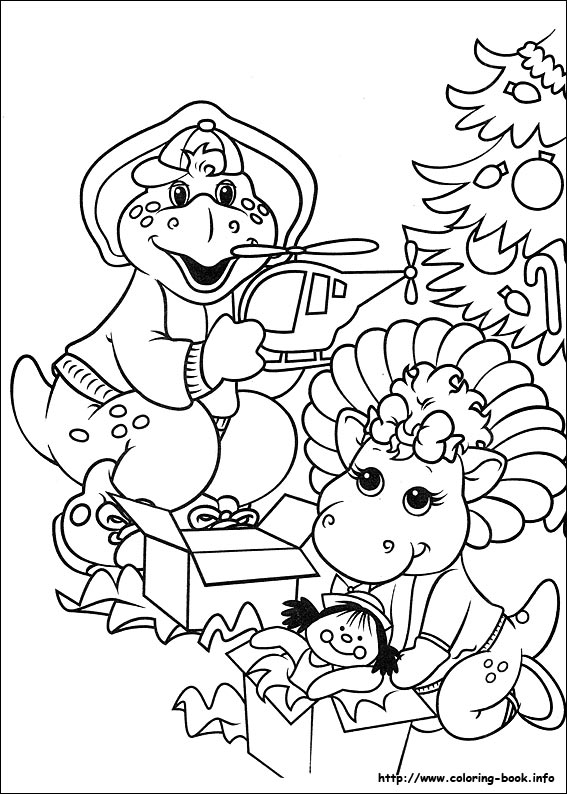 Christmas Friends coloring picture