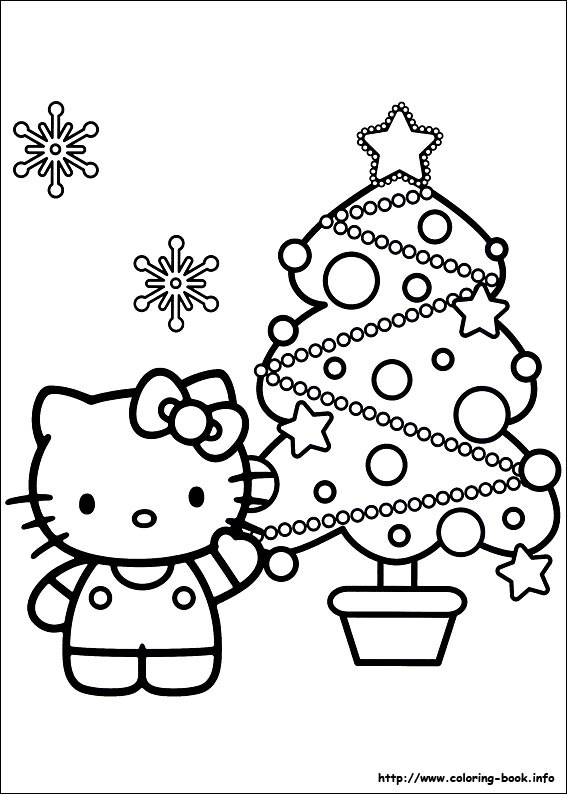 Christmas Friends coloring picture