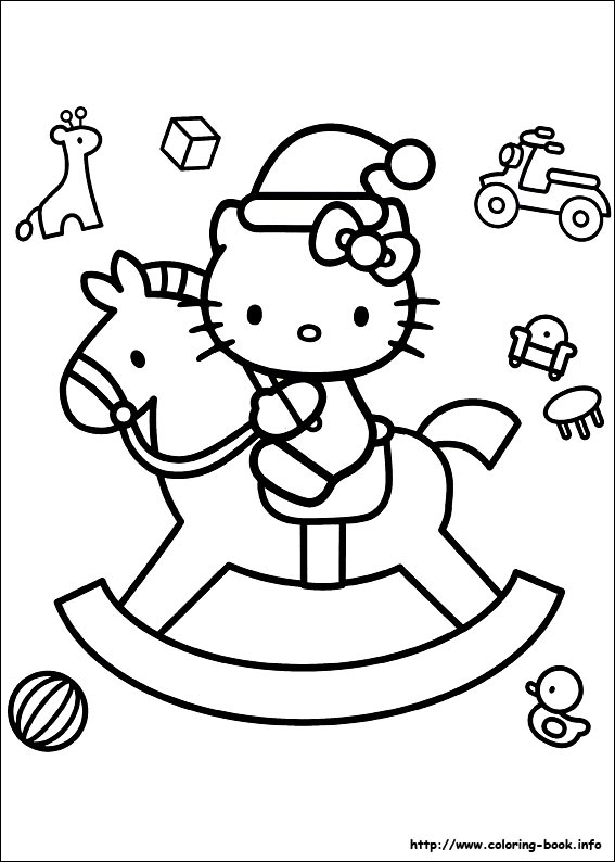 Christmas Friends coloring picture