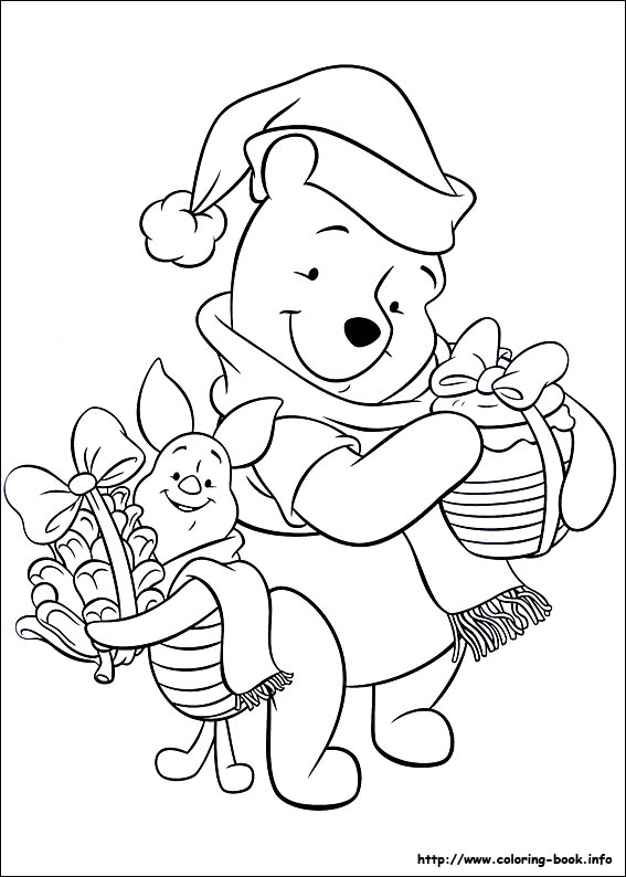 Christmas Friends coloring picture