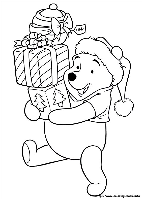 Christmas Friends coloring picture