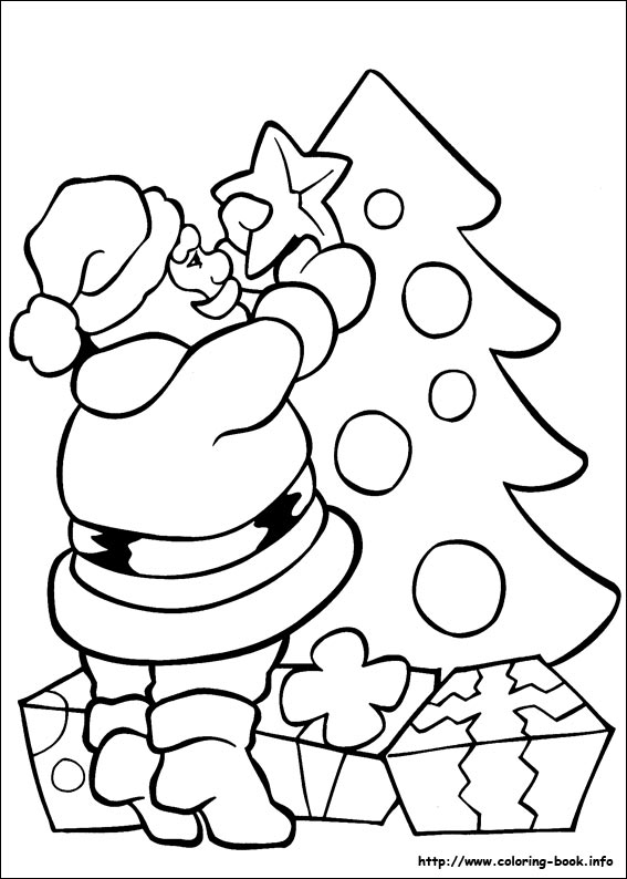 Christmas coloring picture