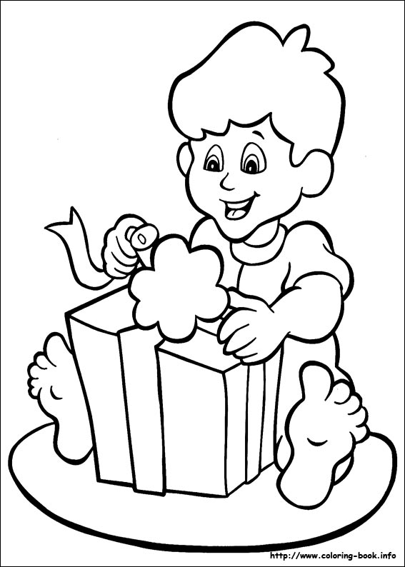 Christmas coloring picture