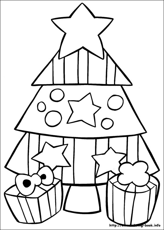 Christmas coloring picture