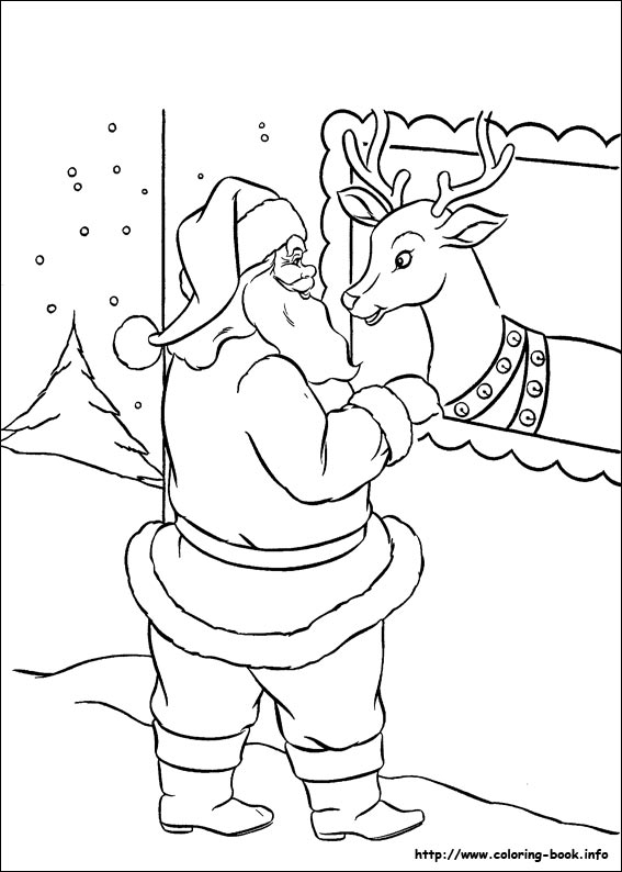 Christmas coloring picture