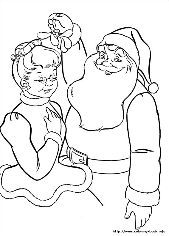 Christmas coloring picture