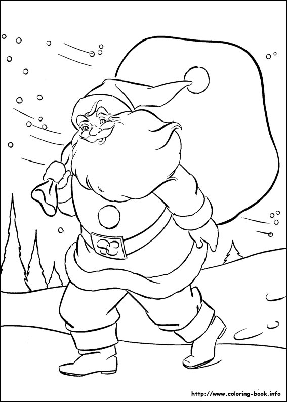 Christmas coloring picture