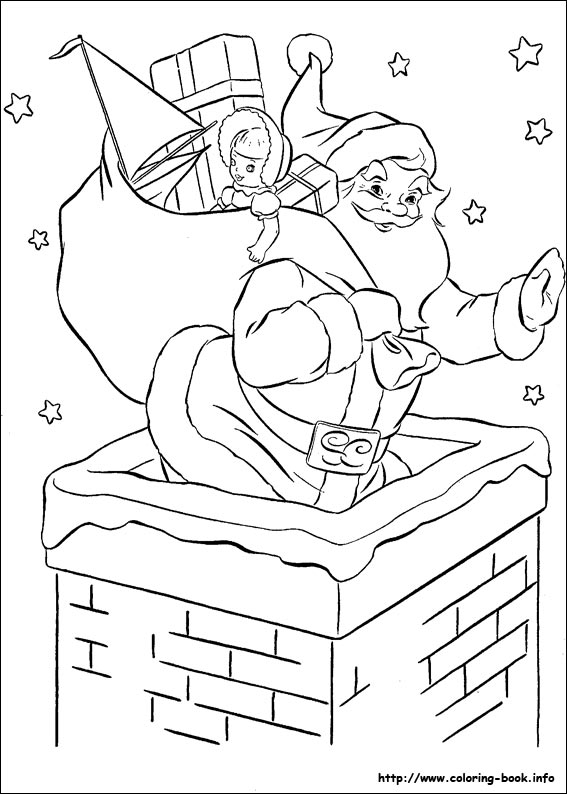 Christmas coloring picture