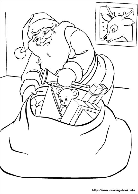 Christmas coloring picture