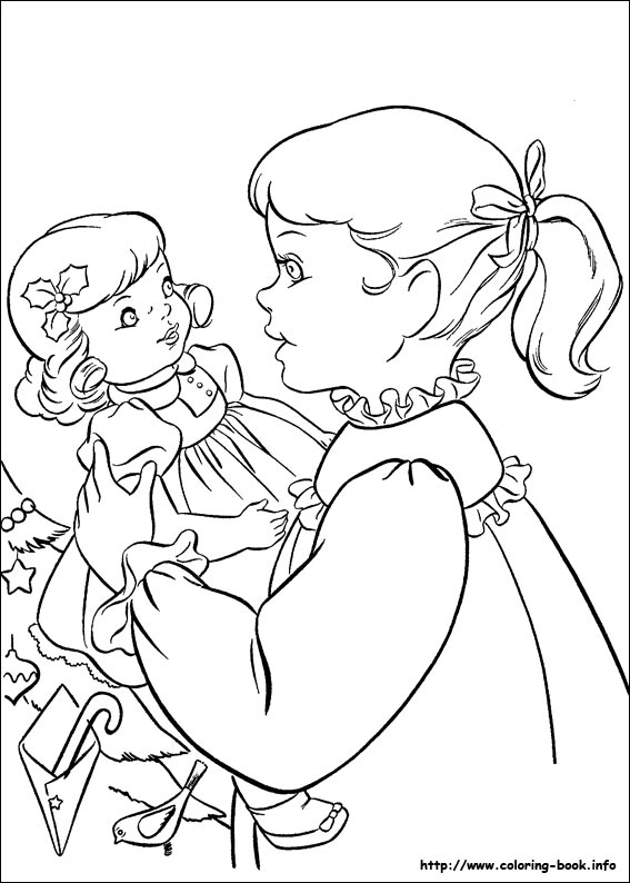 Christmas coloring picture