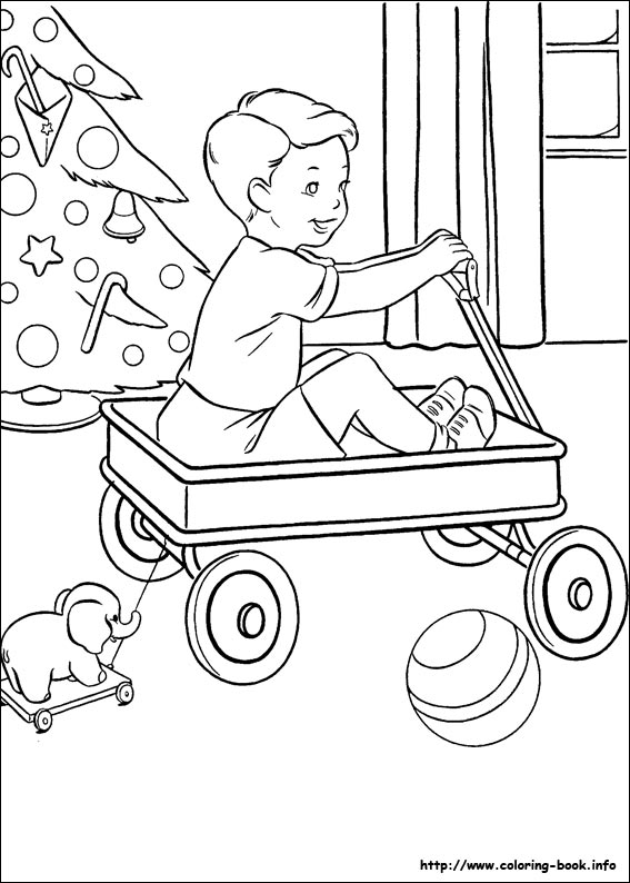 Christmas coloring picture