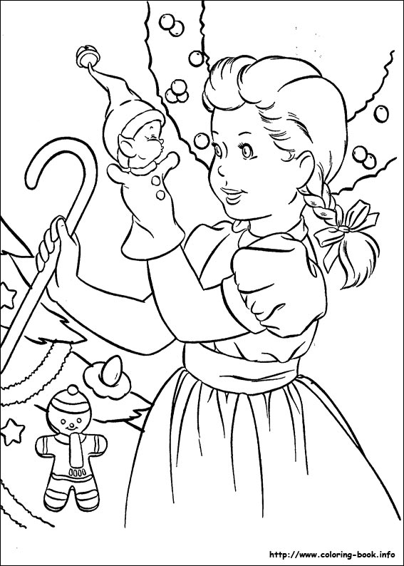 Christmas coloring picture