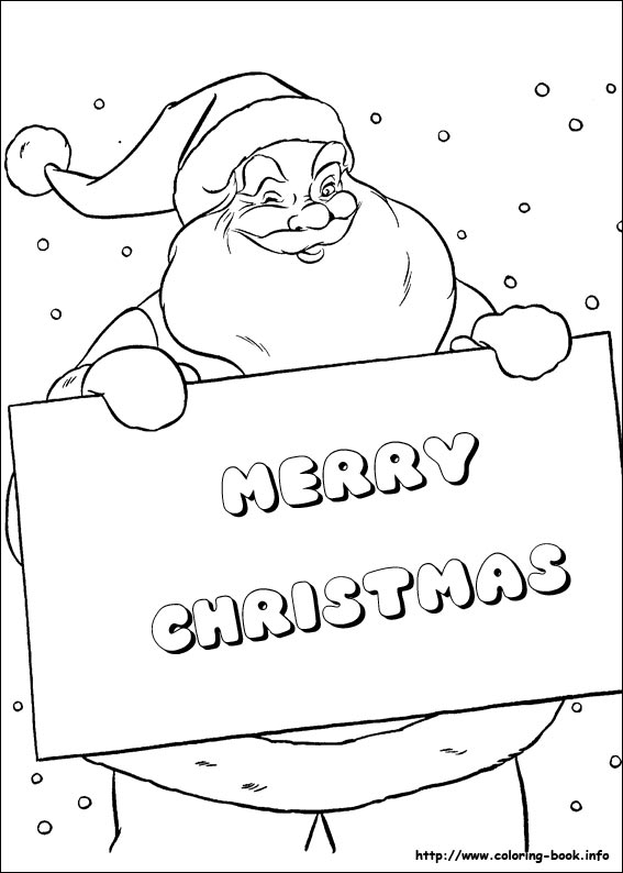 Christmas coloring picture