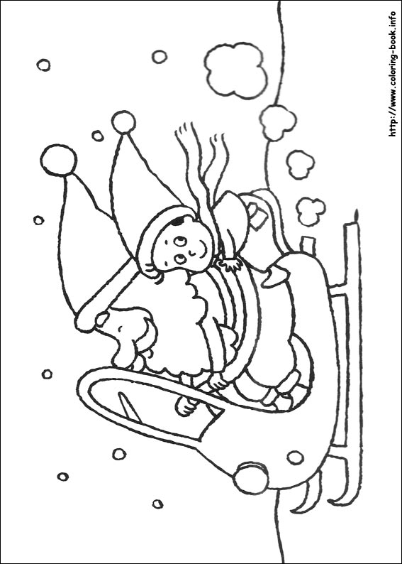 Christmas coloring picture