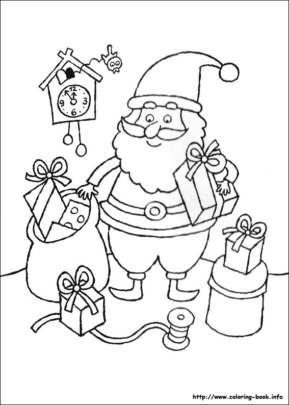 Christmas coloring picture