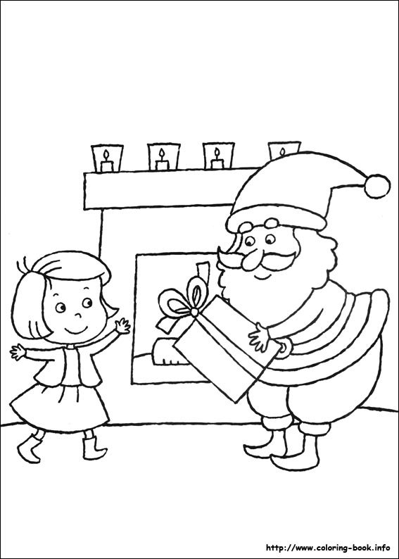 Christmas coloring picture