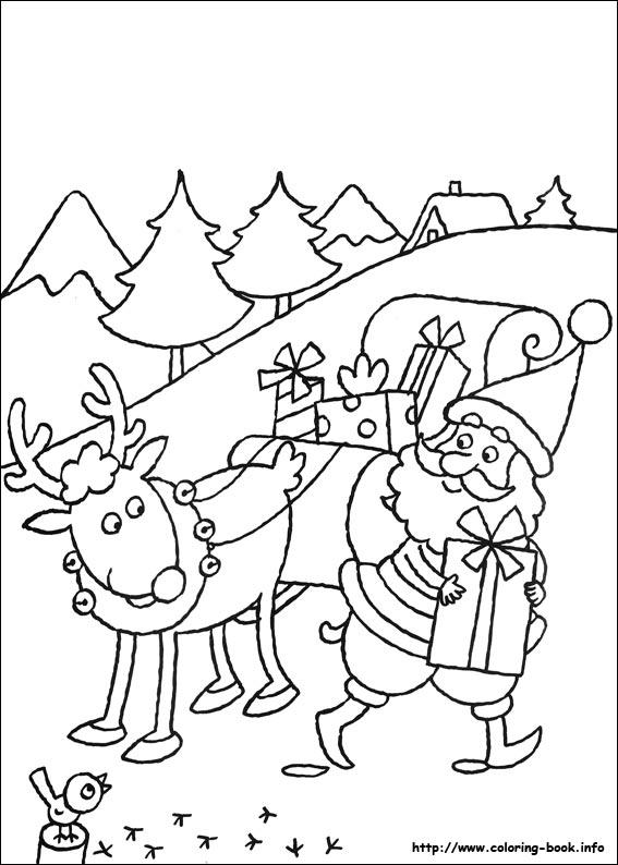 Christmas coloring picture