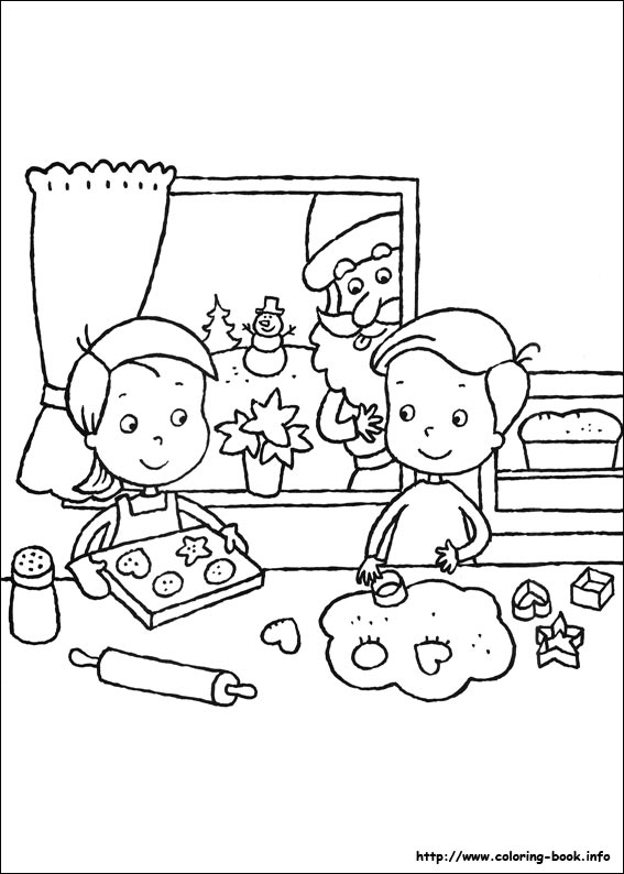 Christmas coloring picture