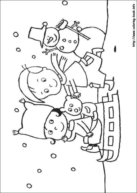 Christmas coloring picture