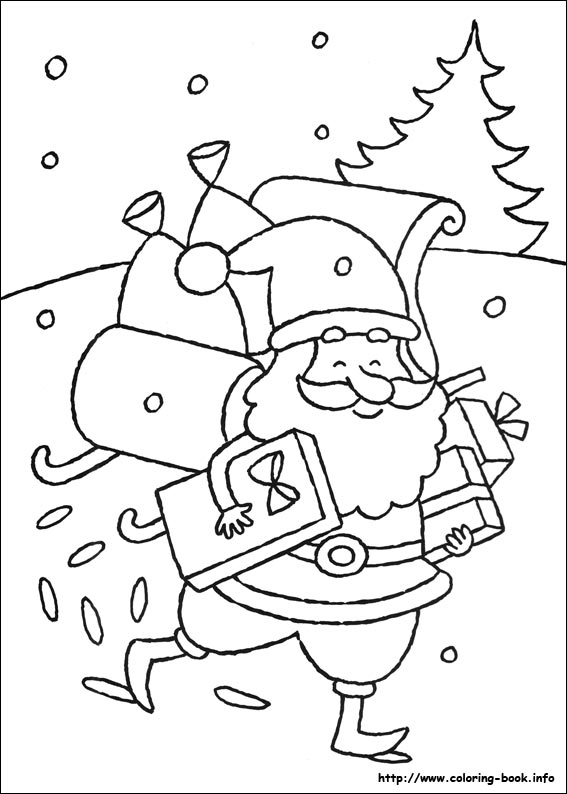 Christmas coloring picture