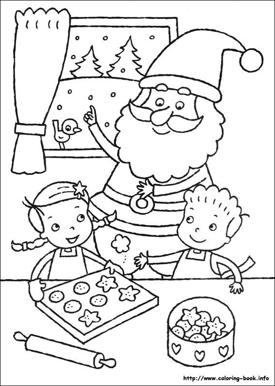 Christmas coloring picture