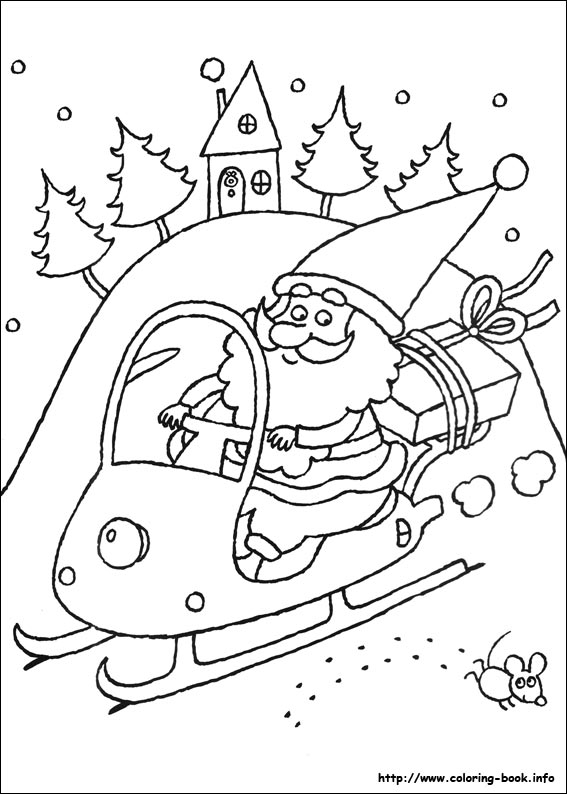 Christmas coloring picture