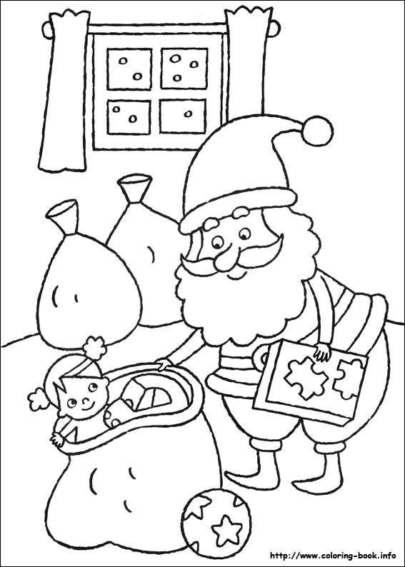 Christmas coloring picture