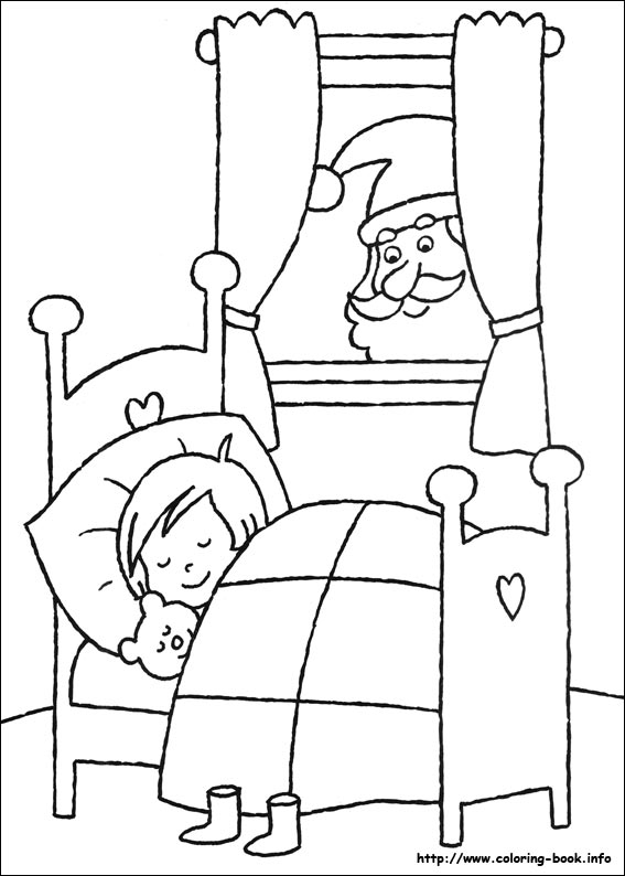 Christmas coloring picture