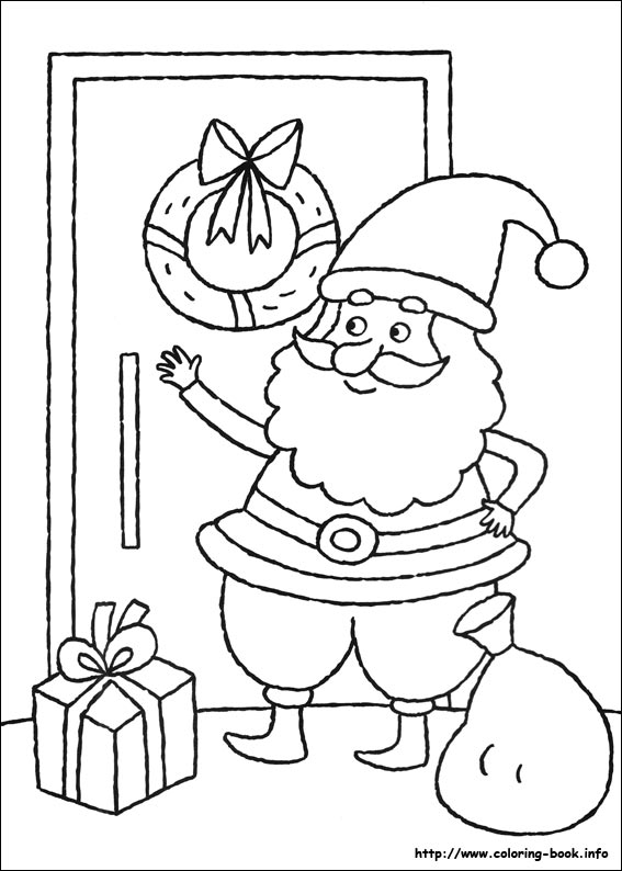 Christmas coloring picture