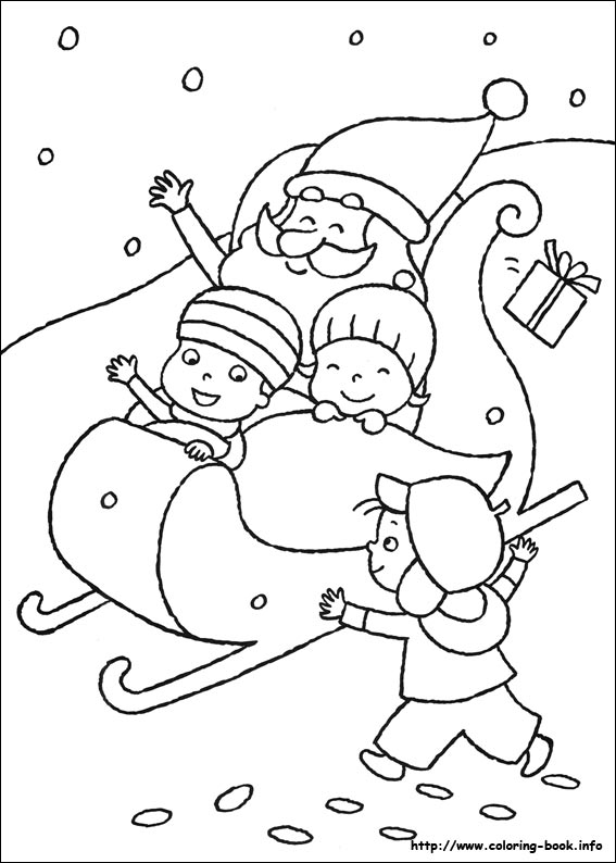 Christmas coloring picture