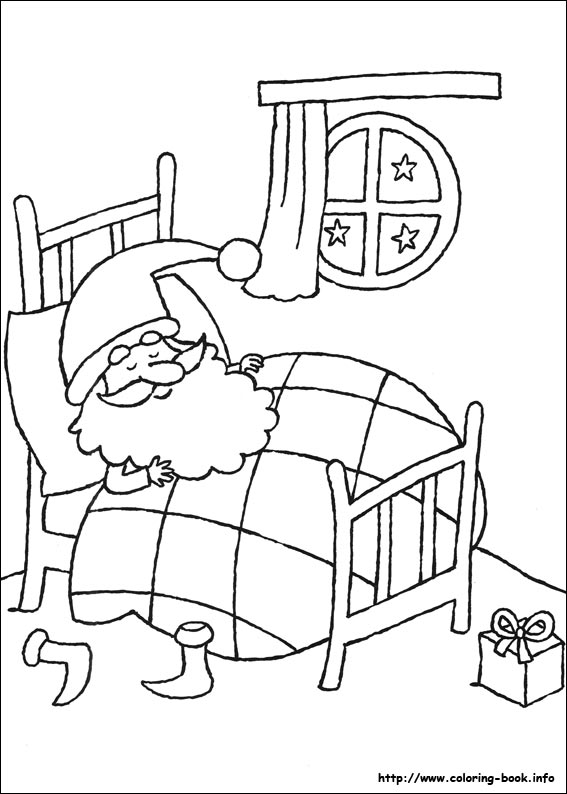 Christmas coloring picture