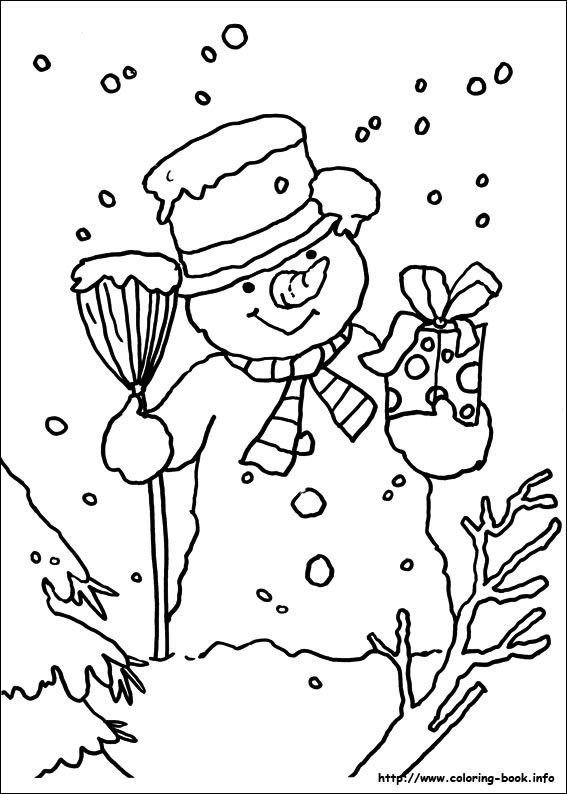 Christmas coloring picture