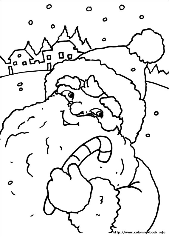 Christmas coloring picture