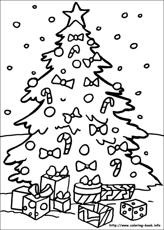 Christmas coloring picture