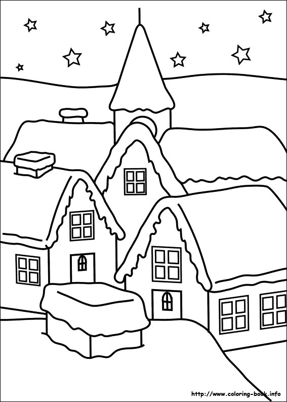 Christmas coloring picture