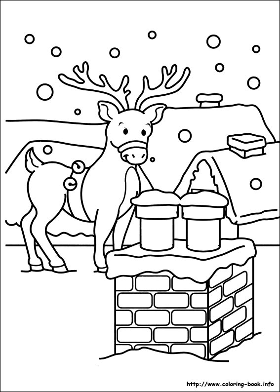 Christmas coloring picture