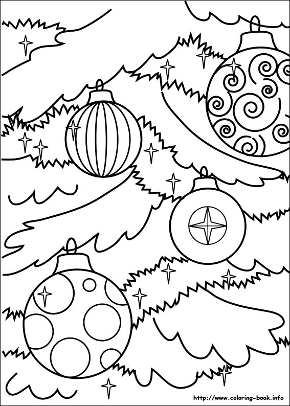 Christmas coloring picture