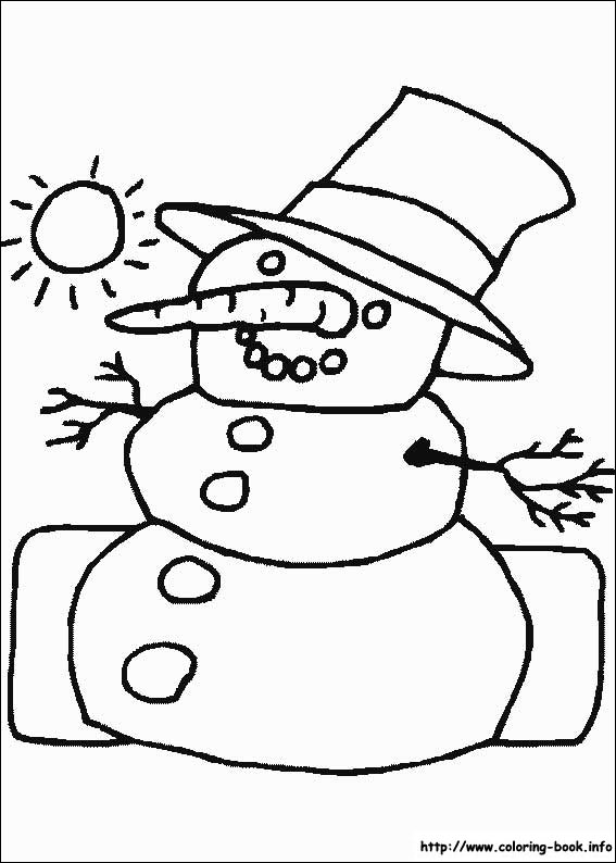 Christmas coloring picture