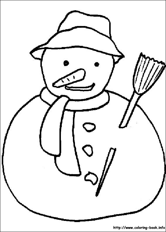 Christmas coloring picture