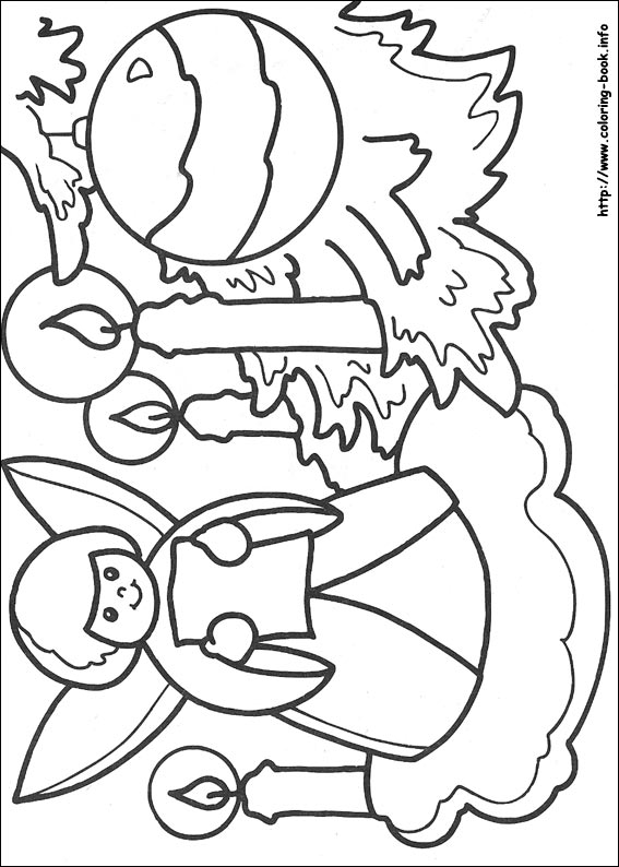 Christmas coloring picture