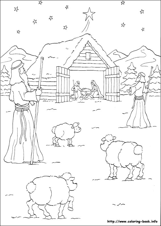 Christmas coloring picture