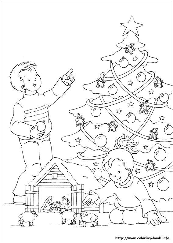 Christmas coloring picture