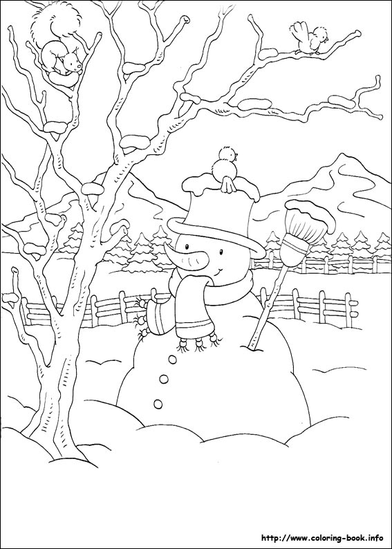 Christmas coloring picture