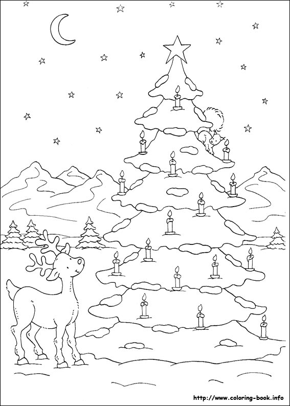 Christmas coloring picture