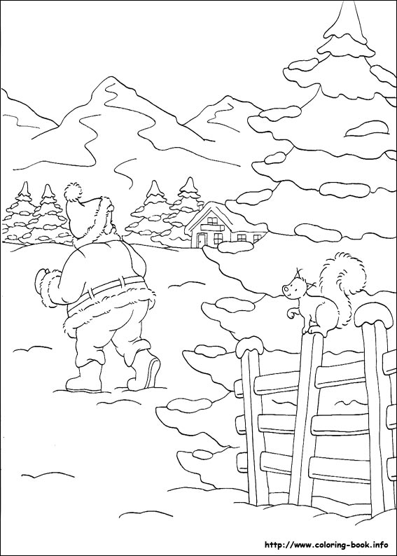 Christmas coloring picture