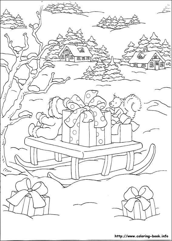 Christmas coloring picture