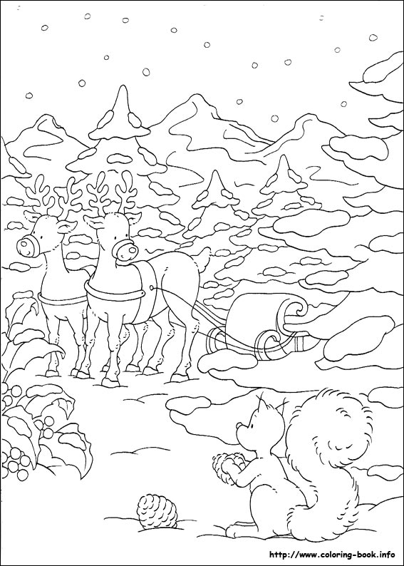 Christmas coloring picture