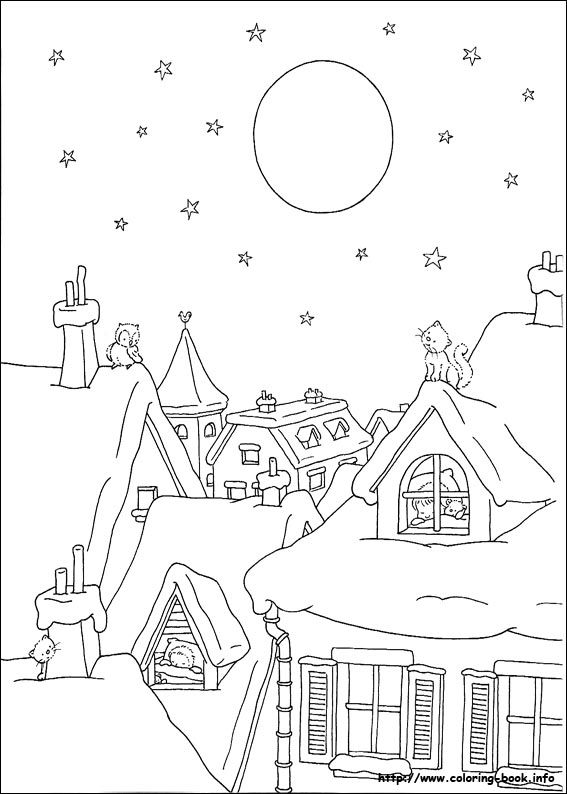 Christmas coloring picture